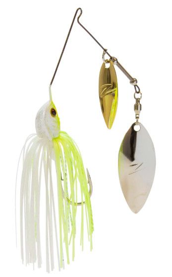 Z-Man SlingBladeZ Double Willow Spinner, Color: Chartreuse Pearl, Size: 1/2oz