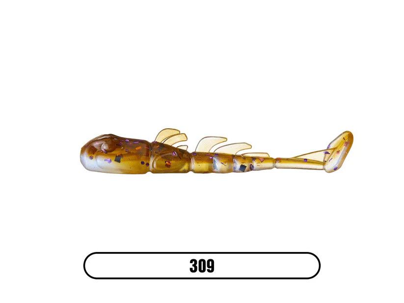 X Zone Lures Stealth Invader (6 Pack), Color: 309, Size: 3&quot;