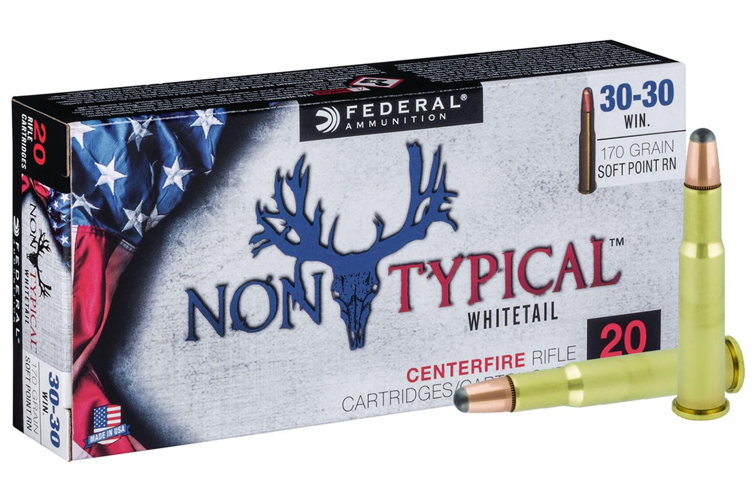 Federal Non-Typical Whitetail 30-30 Win 170 Grain SP (20-Rounds)