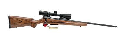 CG-0139 Weatherby Vangaurd bolt action rifle, 257 WBY Mag with Boyd's Laminated stock, upgraded Weatherby detachable magazine, Nikon Prostaff 5 2.5 - 10X scope. also comes with original stock and orig