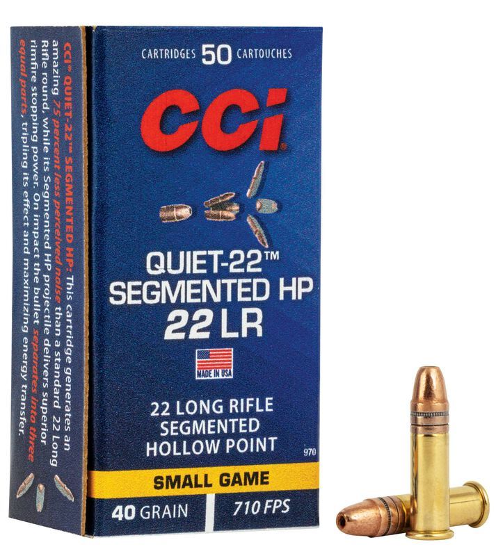 CCI Quiet-22 Segmented HP 22 LR 40 Grain (50 Rounds)
