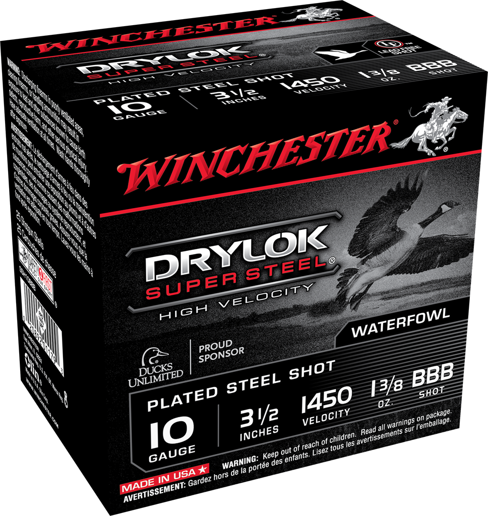 Winchester Drylok Super Steel 10 Gauge 3 1/2" 1 3/8oz #BBB (25 Rounds)