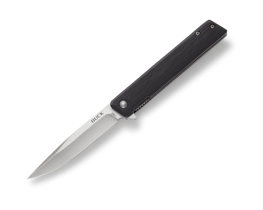 Buck Knives 256 Decatur G10 Folding Knife, Color: Black