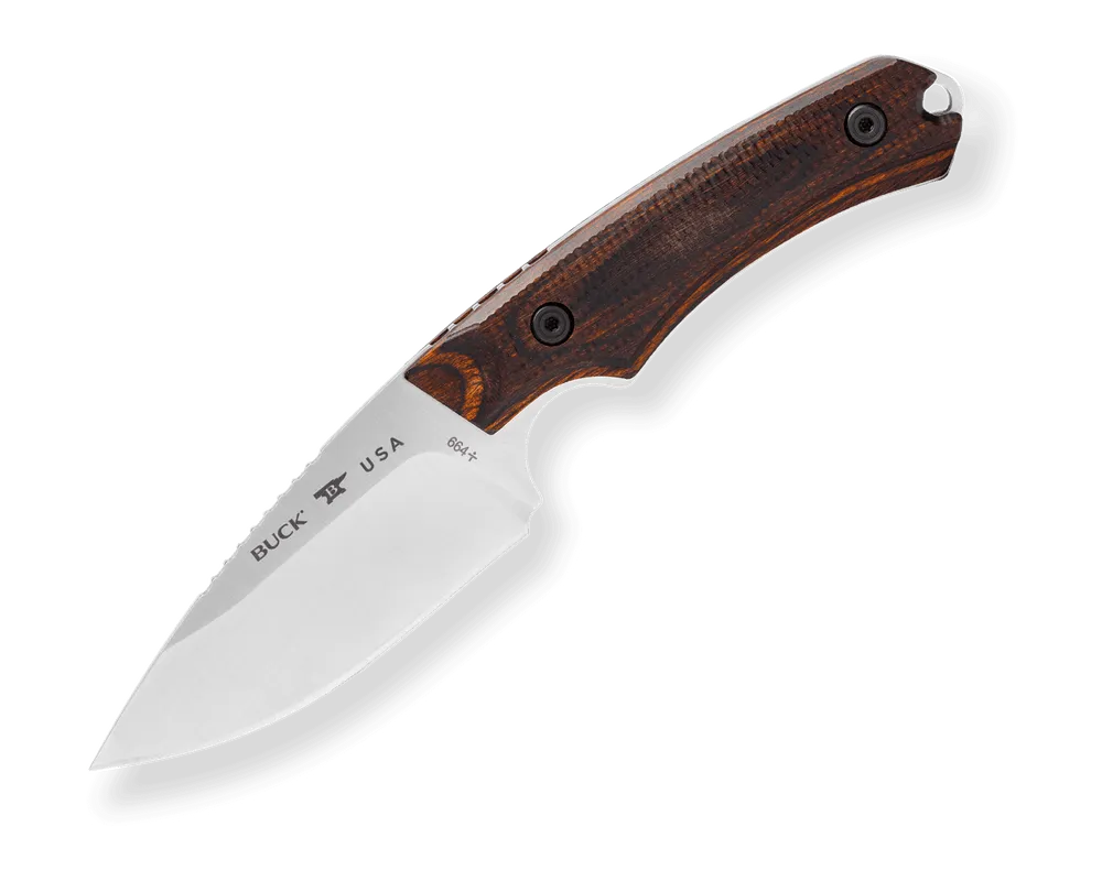 Buck Knives 664 Alpha Hunter Pro Walnut Dymalux Handle Fixed Blade w/ Sheath Buck Knives 664 Alpha Hunter Pro Walnut Dymalux Handle Fixed Blade w/ Sheath