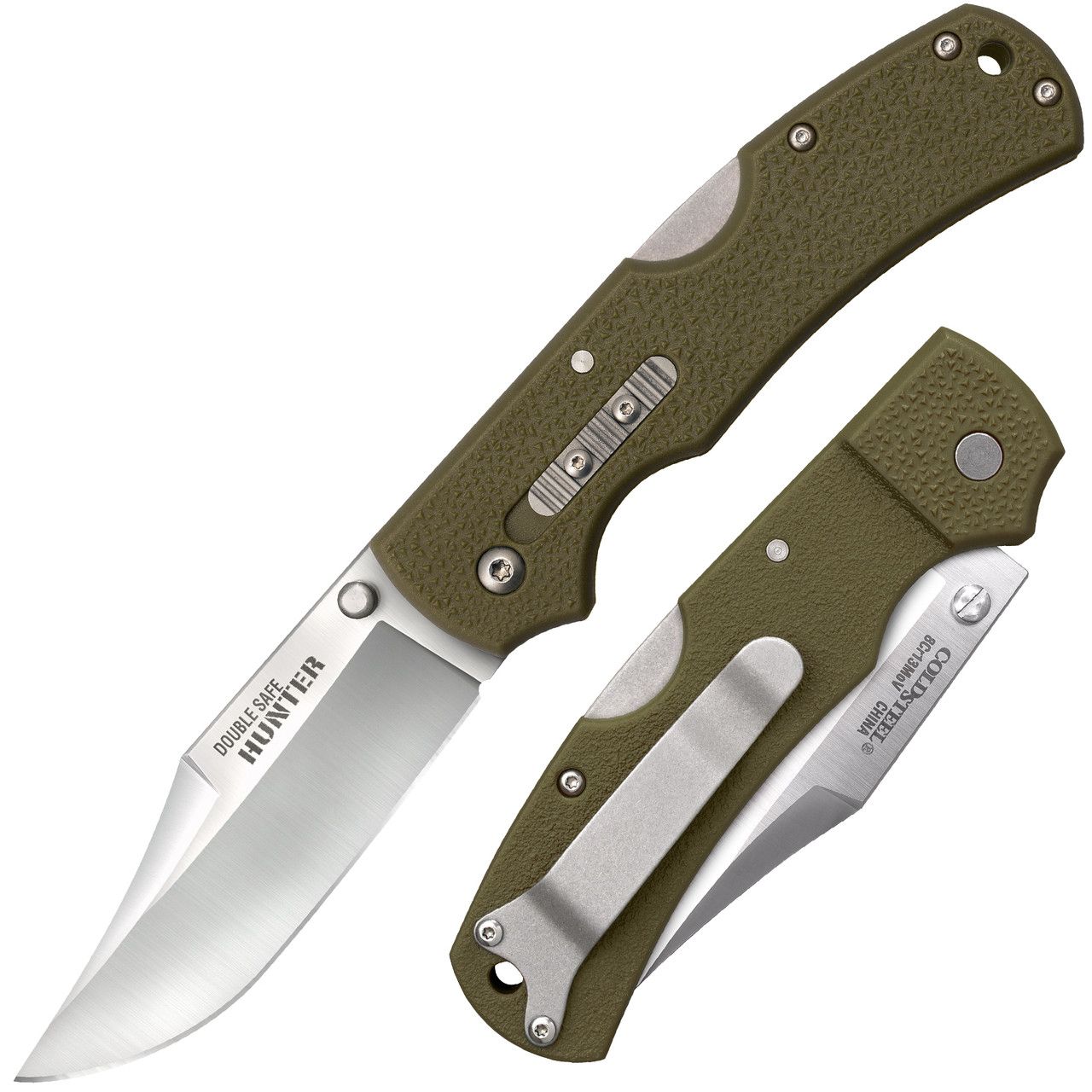 Cold Steel Double Safe Hunter OD Green Folding Knife