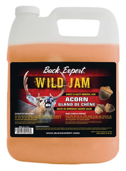 Buck Expert Baiting Deer Wild Jam Sweet &amp; Salty Acorn Jelly 96oz
