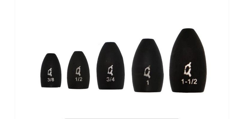 X Zone Tungsten Flipping Weight, Colour: Black, Size: 1/2 oz, Count: (2-Pack)