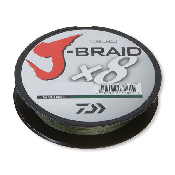 Daiwa J-Braid x8 30 ib 165 Yard Dark Green