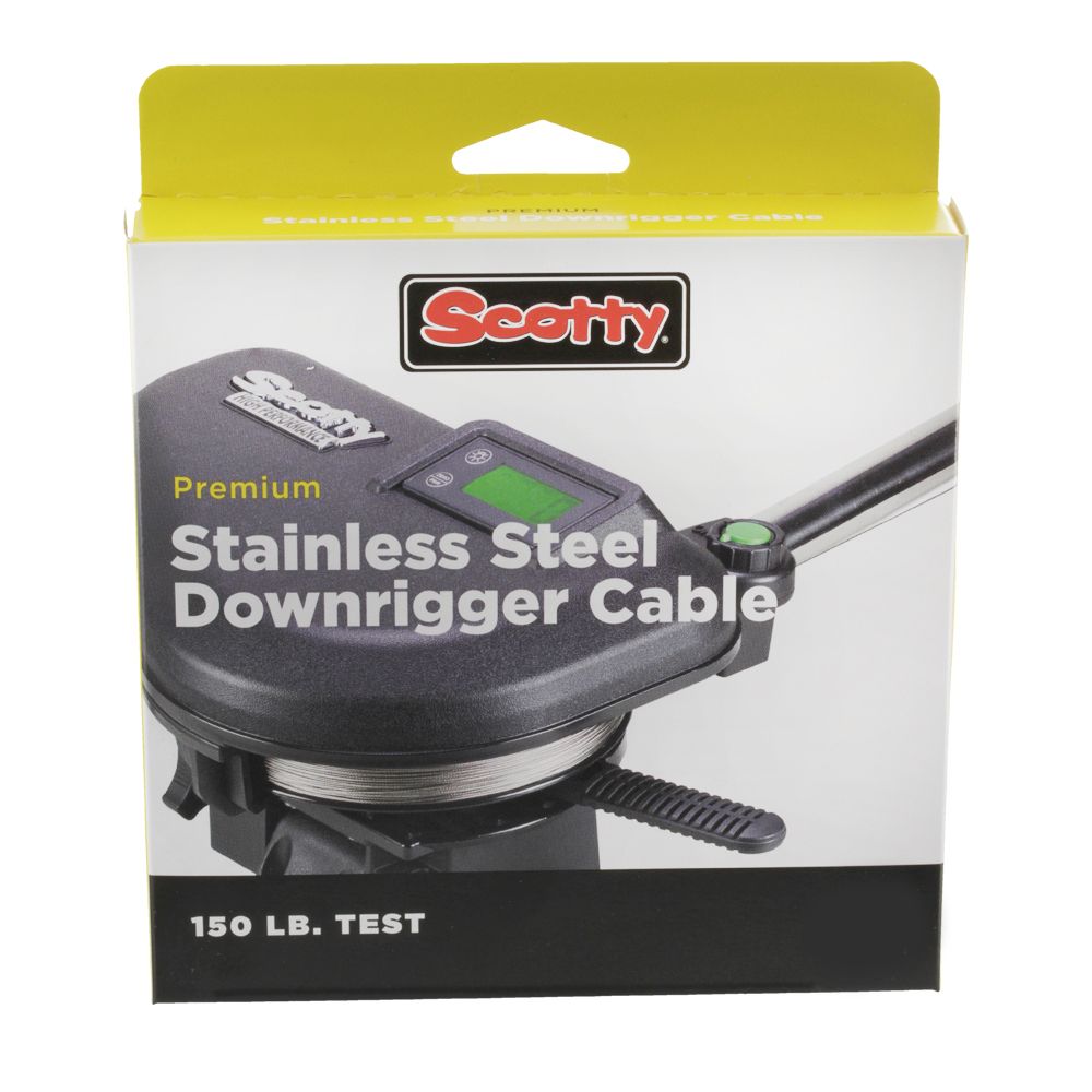 Scotty Premium Stainless Steel Downrigger Cable 150 lb Test 300' Scotty Premium Stainless Steel Downrigger Cable 150 lb Test 300'