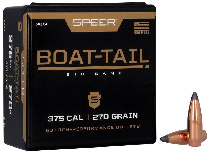 Speer Boat-Tail .375 Cal 270 Grain (50 Count)