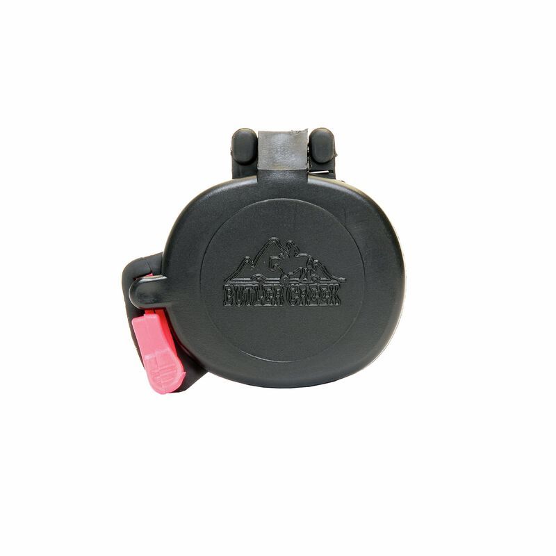 Butler Creek Flip-Open Scope Covers w/ Spring Activated Trigger 15 Eye 1.66&quot; x 1.45&quot;