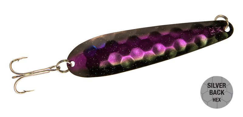 Northern King Lures Trolling Spoon, Color: Purple Thunder, Size: 2/5oz