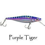 Walleye Nation Creations Lil SB Reaper, Color: Purple Tiger, Size: 3 1/2"