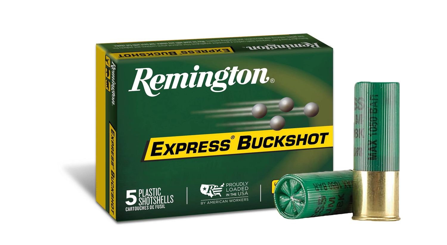 Remington 12 Gauge Buckshot 3&quot; 15 Pellets 00 Buck (5 Rounds)