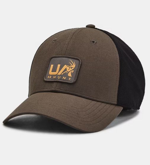 Under Armour Men&#39;s UA Hunt Trucker Hat OSFM, Size: Maverick Brown/Black/Desert Sand