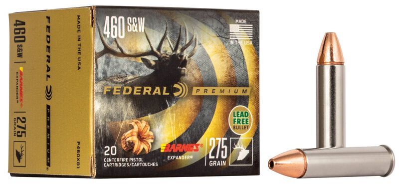 Federal Premium 460 S&amp;W 275 Grain Barnes Expander (20 Rounds)