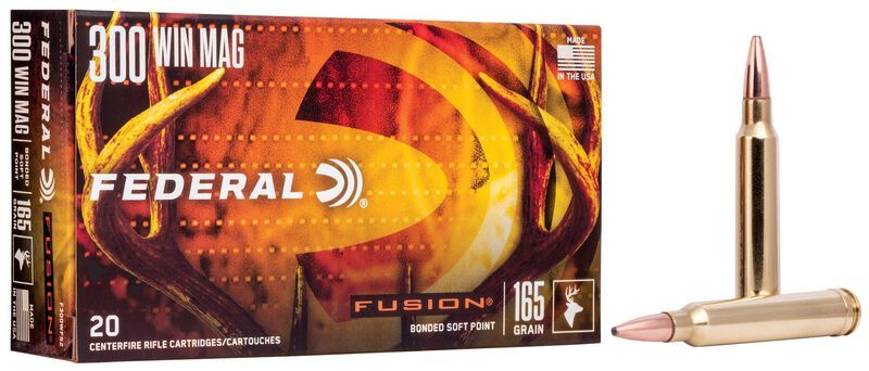 Federal Fusion 300 Win Mag Bonded Soft Point 165 Grain (20 Rounds)