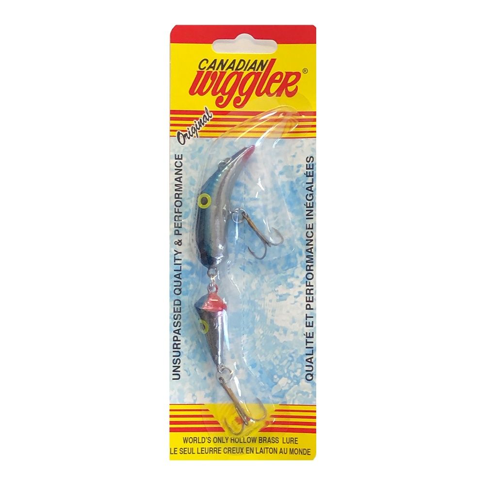 Canadian Wiggler Jointed Lure, Color: Blue Shiner/Eyes, Size: 4"