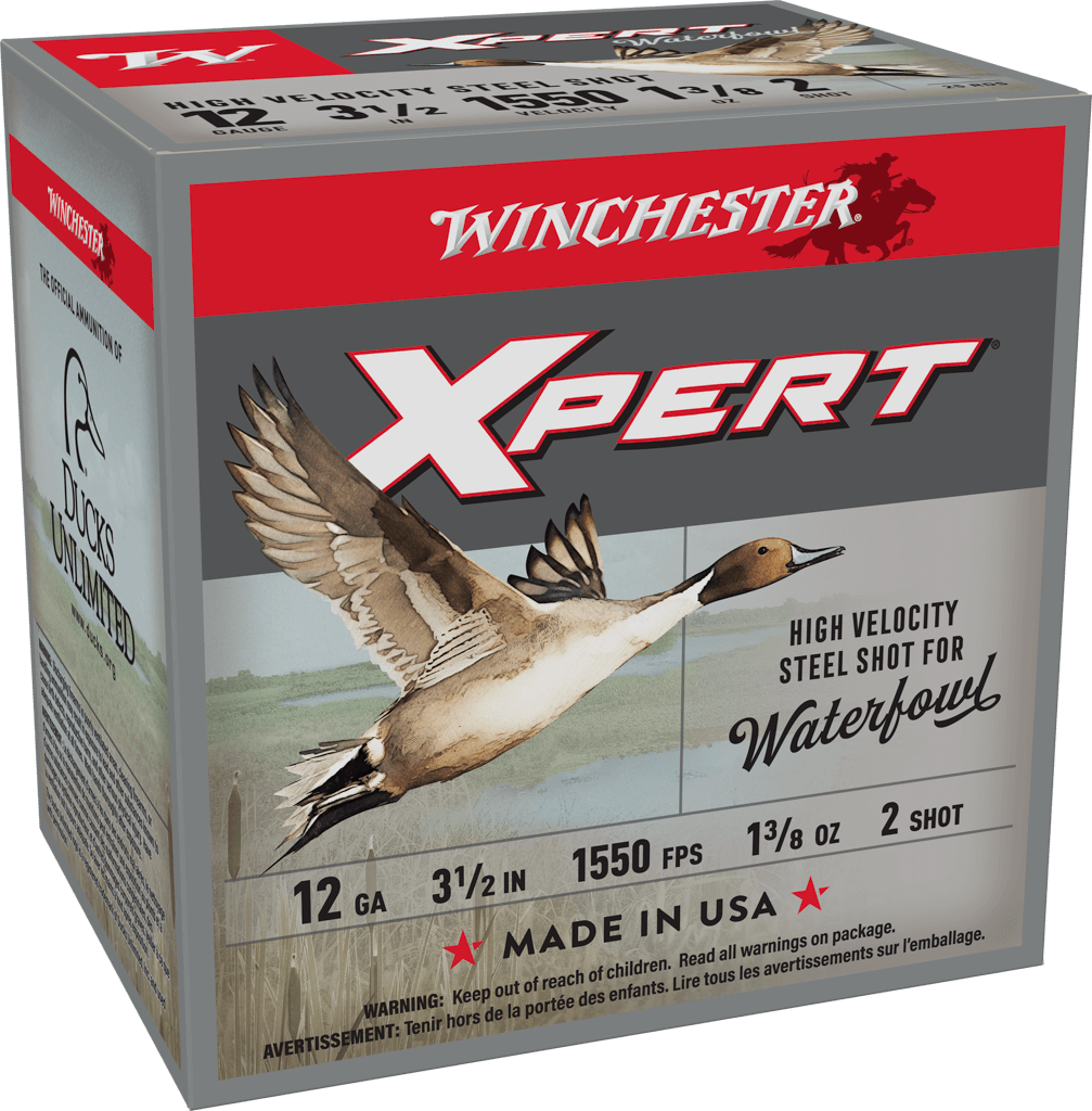 Winchester Xpert Waterfowl 12 Gauge 3 1/2" 1 3/8oz #2 Steel Shot (25 Rounds)