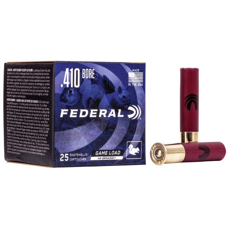 Federal Game Load Hi-Brass 410 Gauge 2 1/2&quot; Shot #6 (25 Rounds)