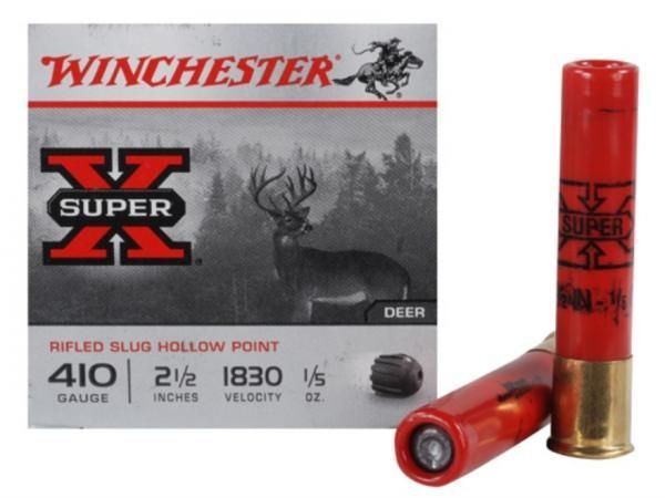 Winchester Super-X Rifled Slugs 410 Gauge 2 1/2" 1/5oz (5 Rounds)