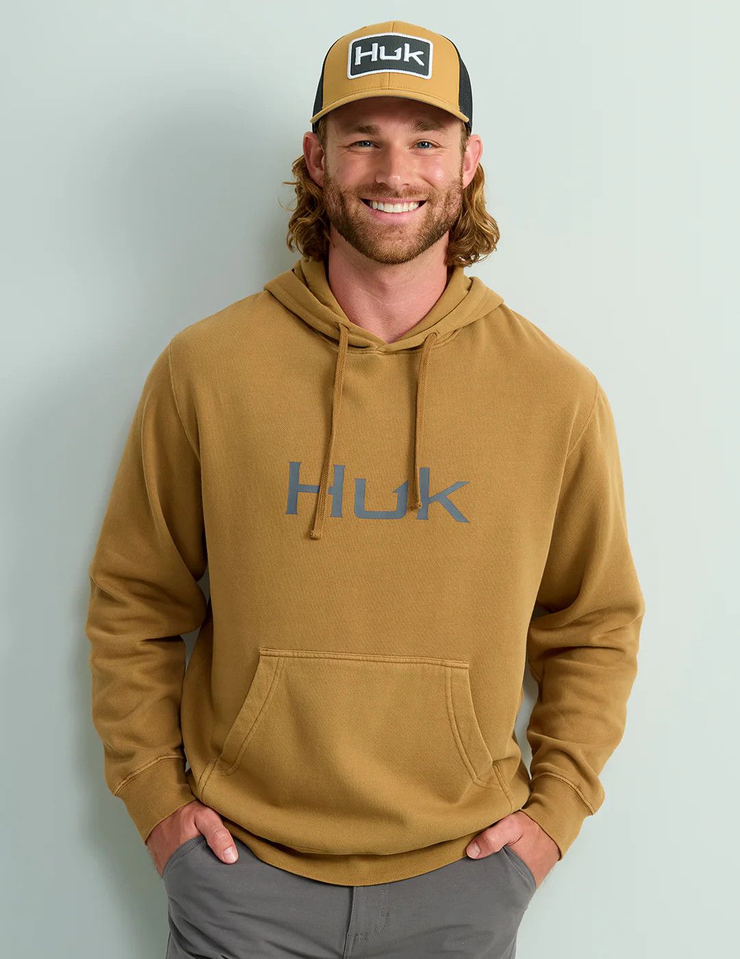 Huk'd Up Hoodie, Color: Sand Piper, Size: Med