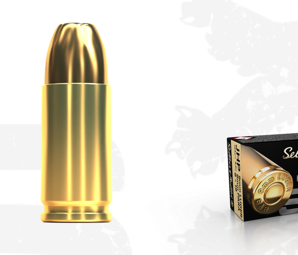 Sellier and Bellot c.9MM PARA 124 gr. JHP BONDED 50 Rounds