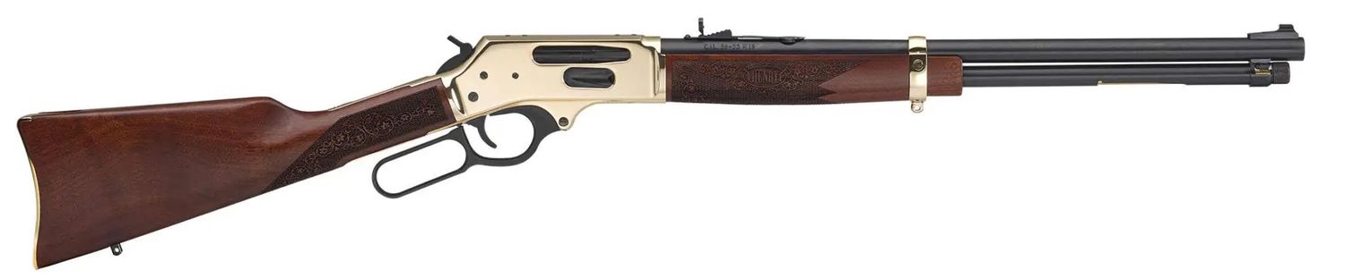 Henry Side Gate 45-70 Gov't 19.8" Round Barrel Brass Reciever Walnut Stock 4 Round Lever-Action Rifle