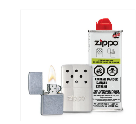 Zippo Ultimate Gift Set (Handwarmer, Fuel &amp; Lighter)