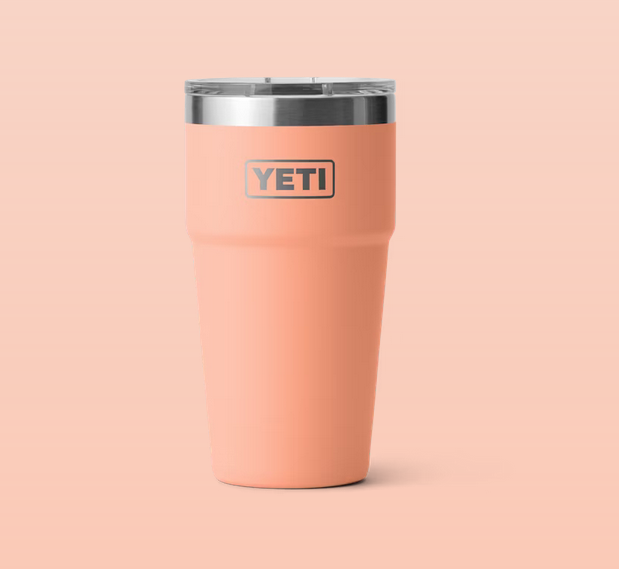 Yeti Rambler 20oz Stackable Cup w/Mag Slider Low Country Peach