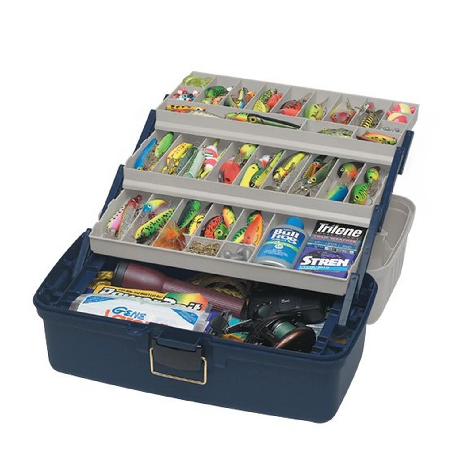 Plano Large 3 Tray Box Blue/Silver