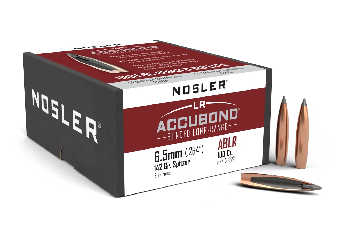 Nosler Accubond 6.5mm (.264&quot;) 142 Grain 100 Count