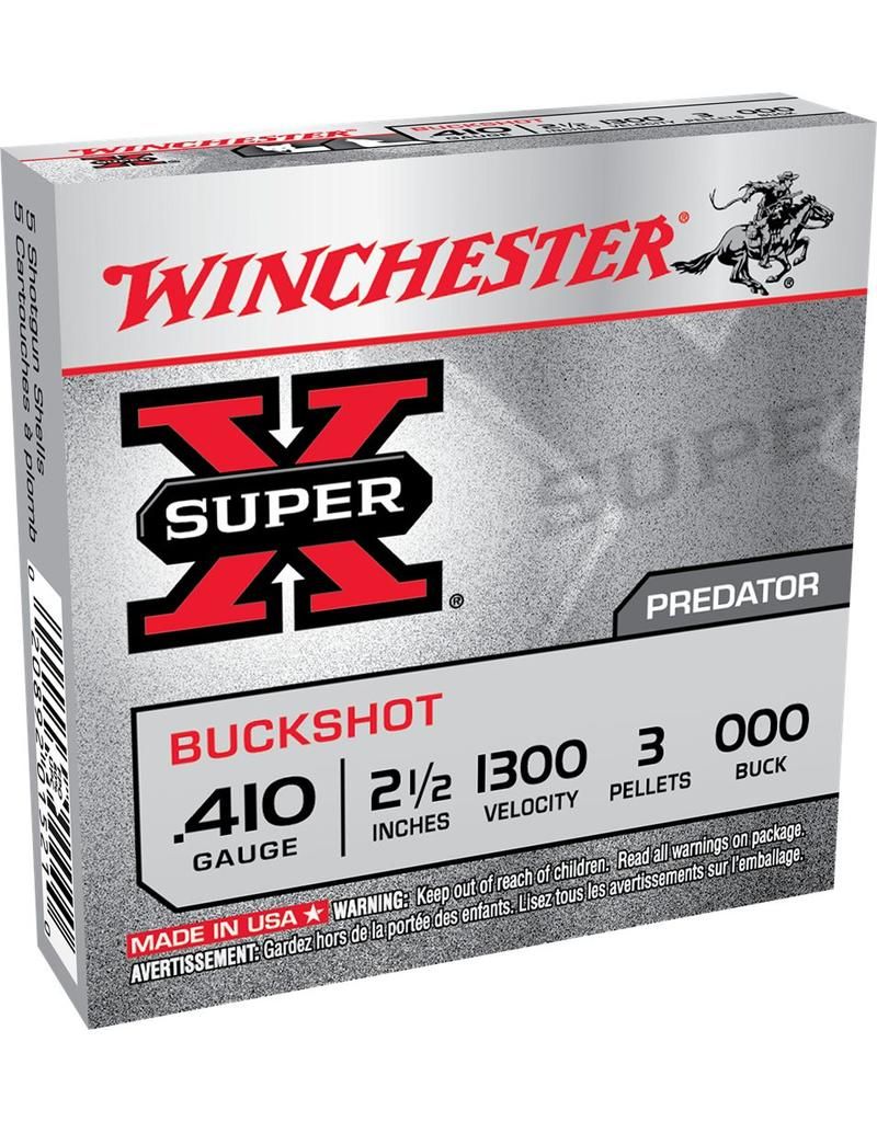 Winchester Super-X 410 Gauge 2 1/2" Shot #000 Buck (5 Rounds)