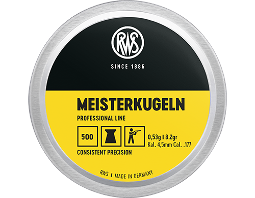 RWS Meisterkugeln .177 Cal. Pellets 8.2 Grain (500-Pack)