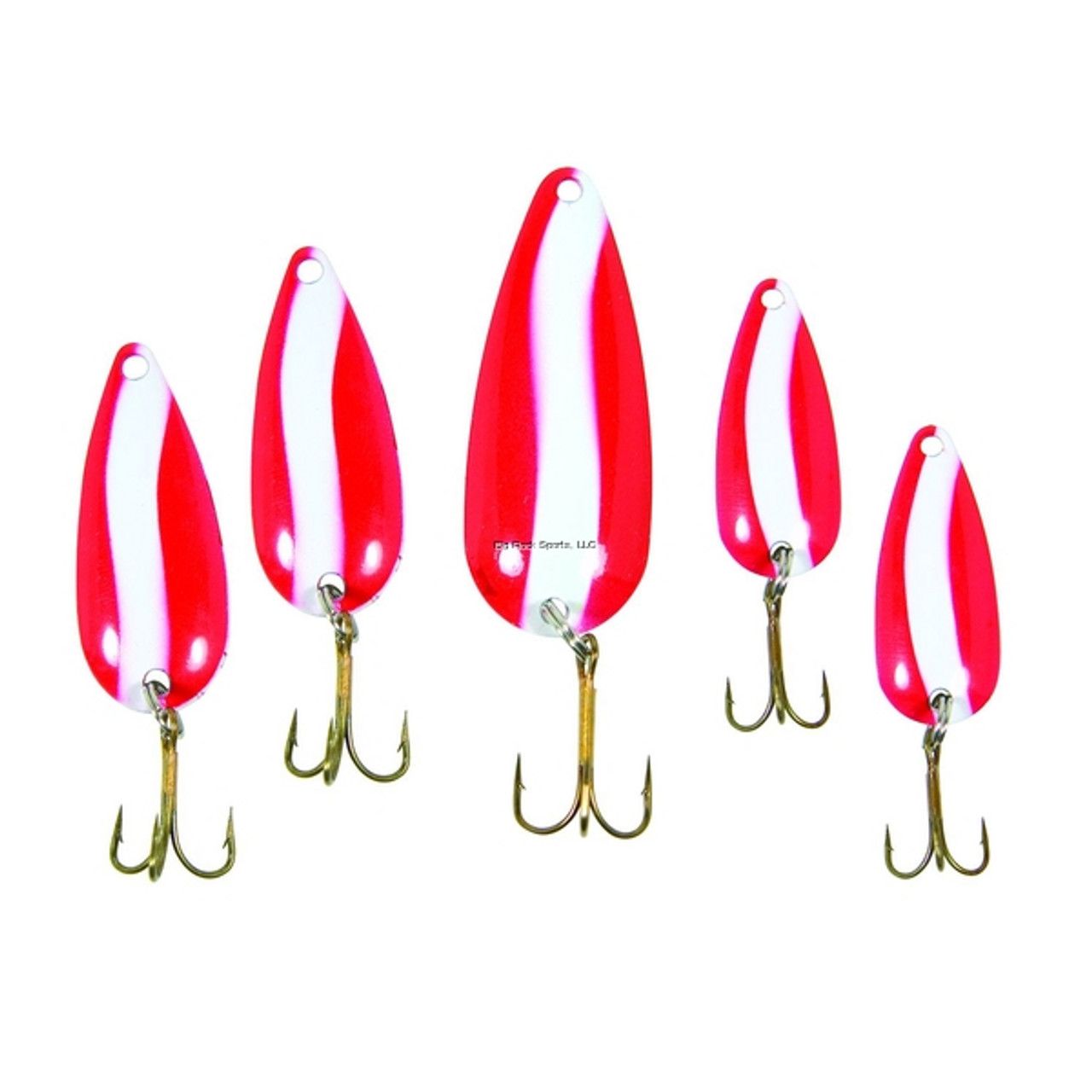 Eagle Claw Dooms Day Spoons 5-Pack, Color: Red/White