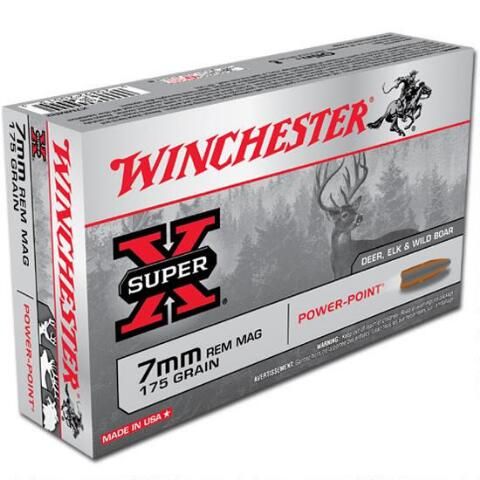 Winchester Super-X 7mm Rem Mag 175 Grain Power-Point (20 Rounds)