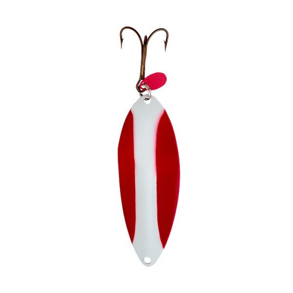 Lucky Strike Lizard Lure 3&quot; Nickel Red &amp; White
