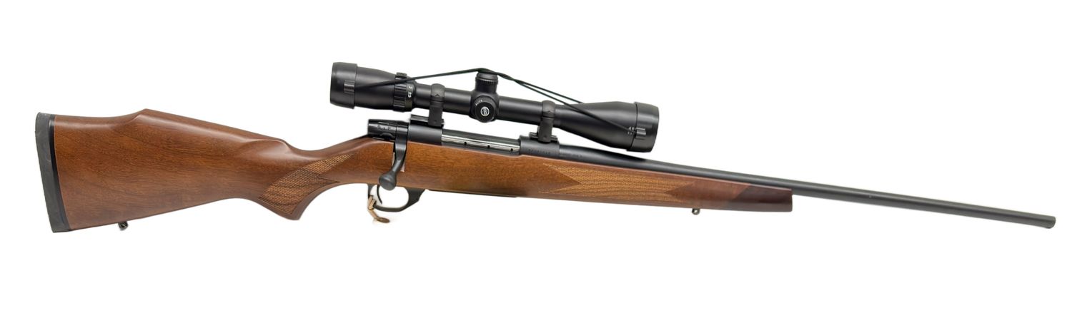 UG-20056 Used Weatherby Vanguard c.270Win Bolt Action Rifle, 24" Barrel W/ Bushnell Elite 4500 2.5-10x40mm