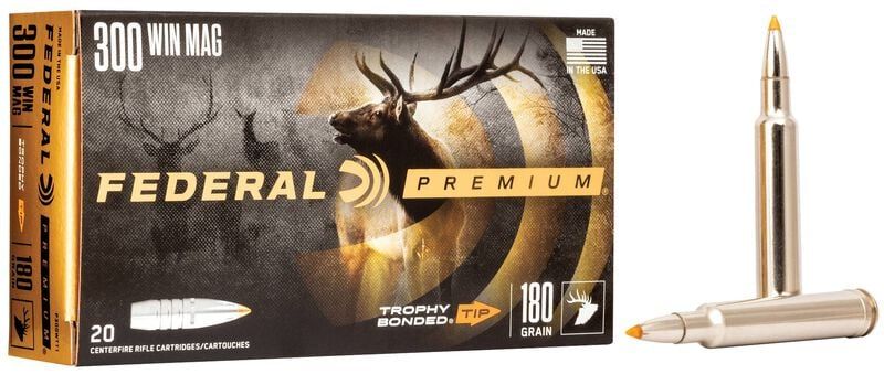 Federal Premium 300 Win Mag 180 Grain Trophy Bonded Tip (20 Cartridges)
