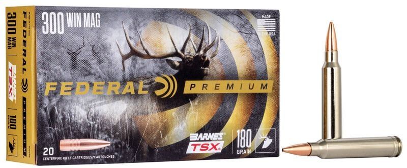 Federal Premium 300 Win Mag Barnes TSX 180 Grain