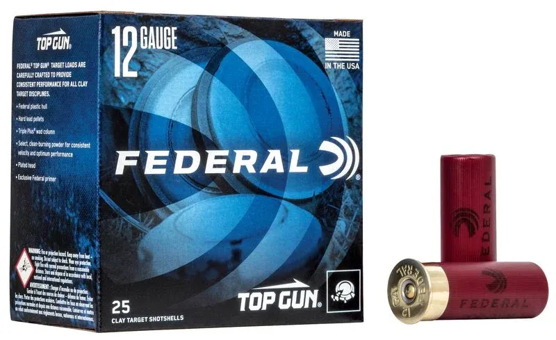 Federal Top Gun Target Loads 12 Gauge 2 3/4" 1 1/8 oz Shot #7.5 (25 Rounds)