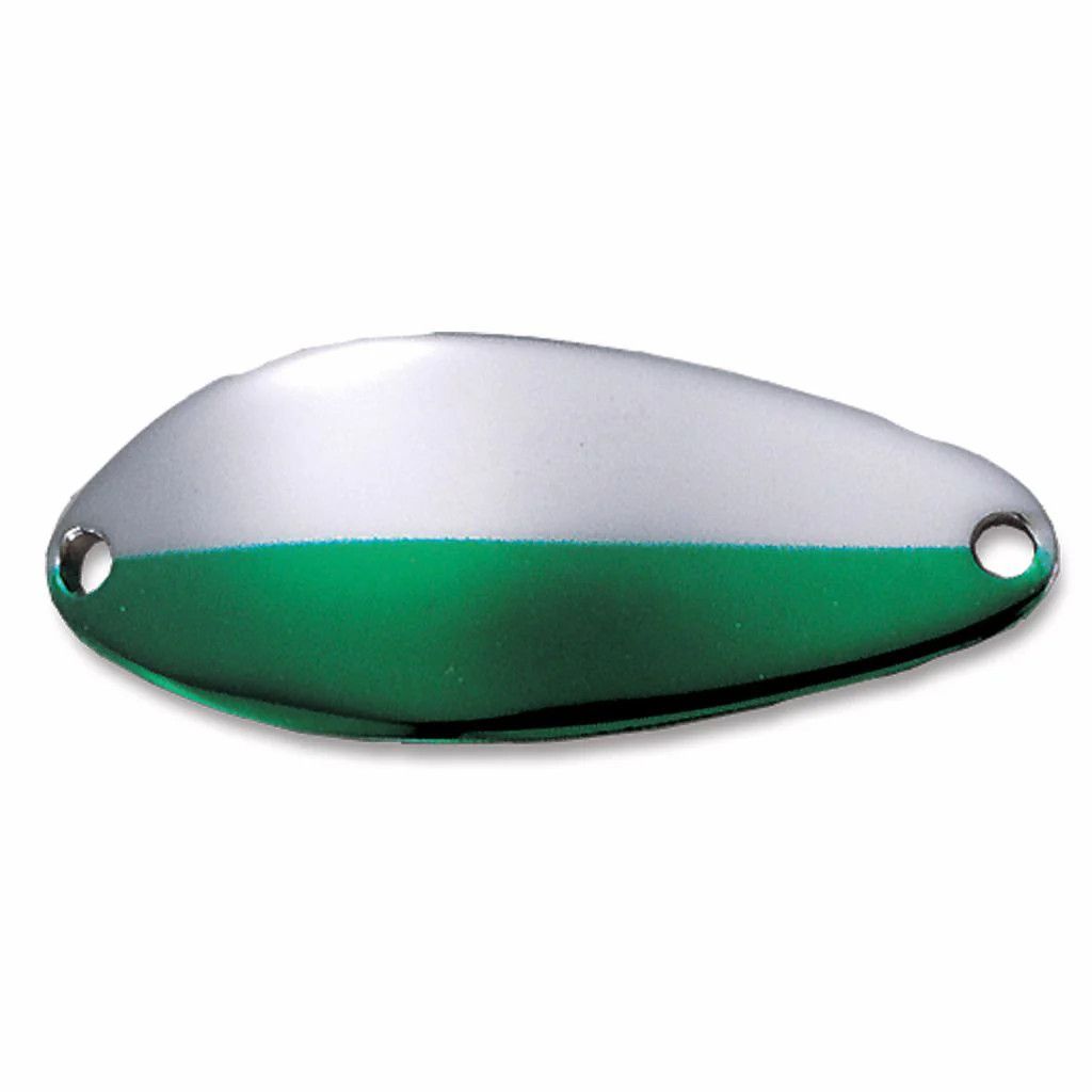 Acme C160/NNB Little Cleo Spoon, 1 3/8&quot;, 1/6 oz, Nickel &amp; Neon  Green Sinking