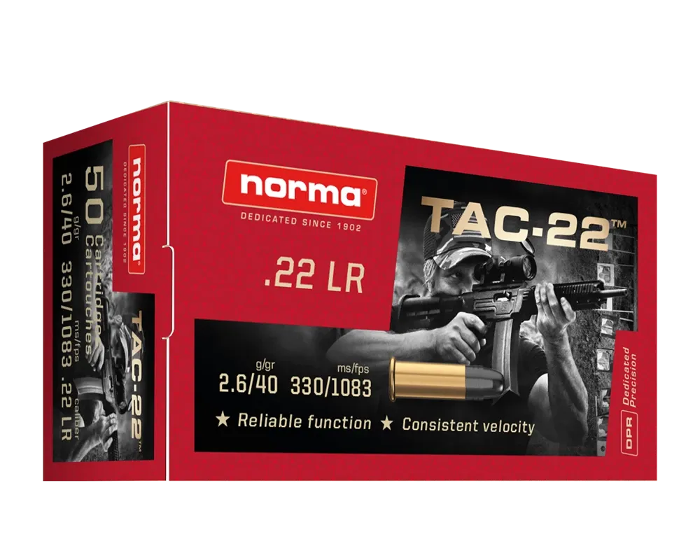 Norma Tac-22 LR High Performance (50 Rounds)