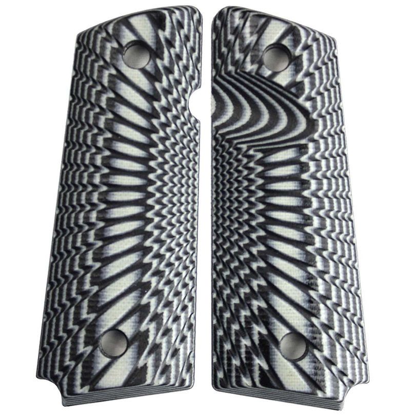 Odell G10 Reinforced Epoxy Grips for Standard 1911 - Starburst Grey/Black