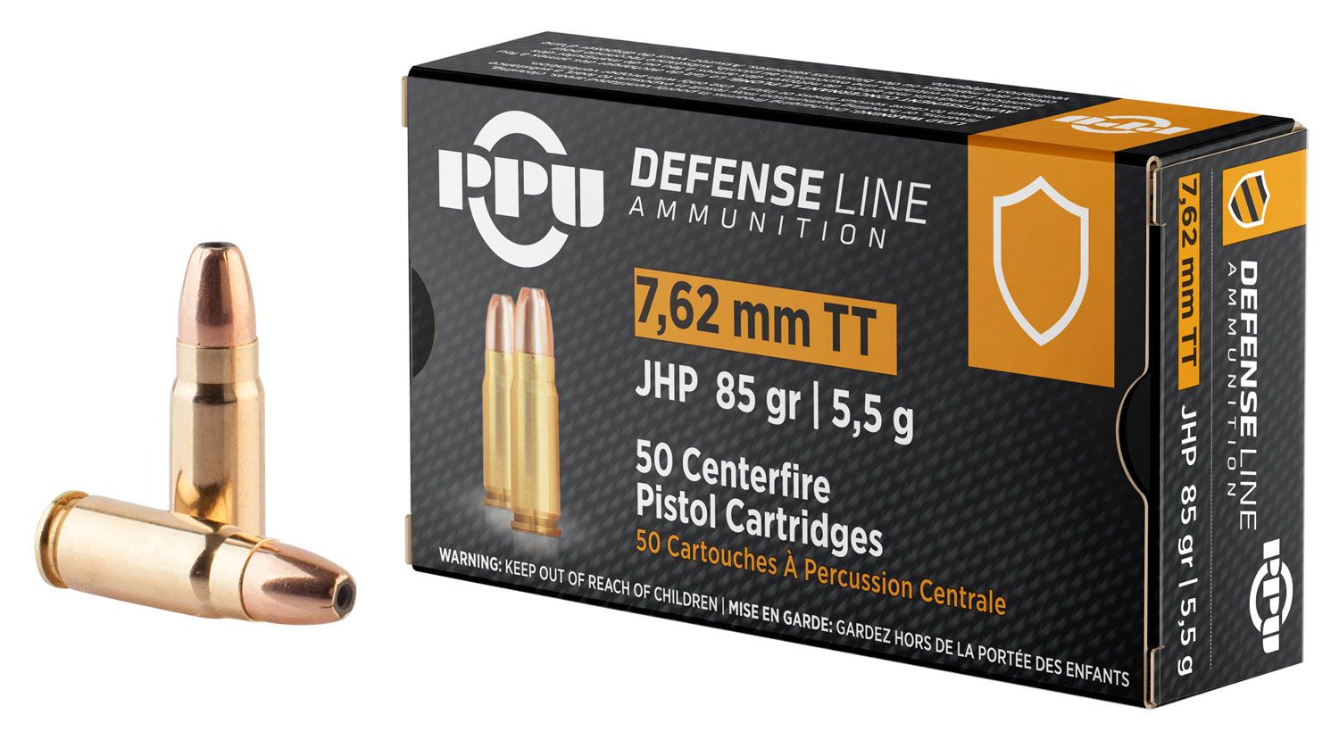 PPU Handgun Line 7.62mm Tokarev 85 Grain FMJ (50 Rounds)