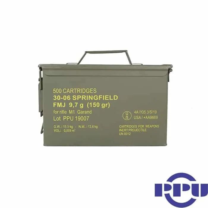 PPU Rifle Line 30-06 Springfield FMJ 150 Grain (20 Cartridges) for M1 Garand