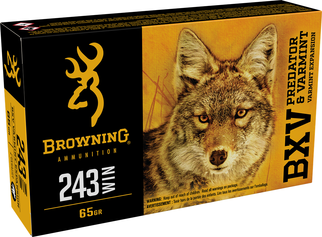 Browning 243 Win 65 Grain BXV Varmint Expansion (20 Rounds)