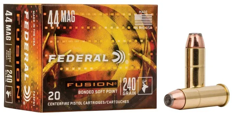 Federal Fusion 44 Rem Magnum Fusion Soft Point 240 Grain (20-Rounds)