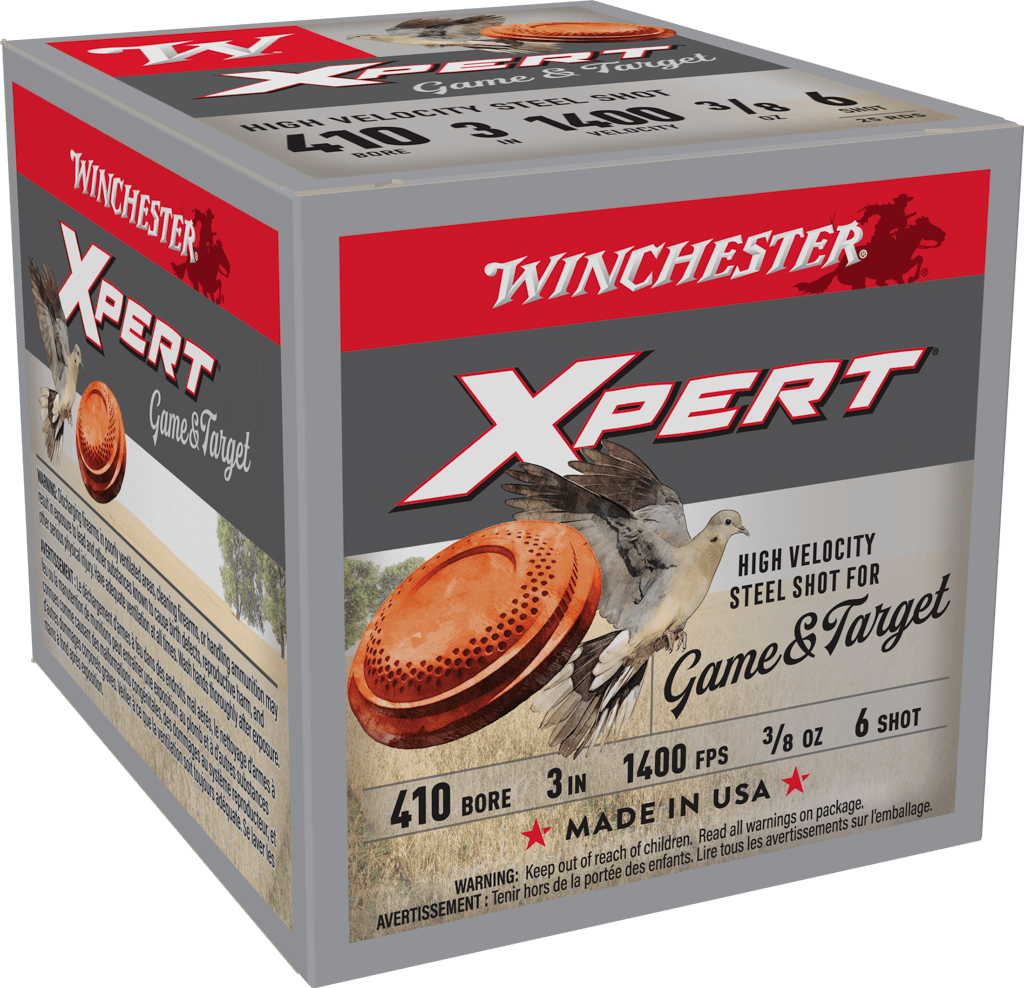 Winchester Super X Xpert 410 Gauge 3" #6 Steel Shot (25 Rounds)