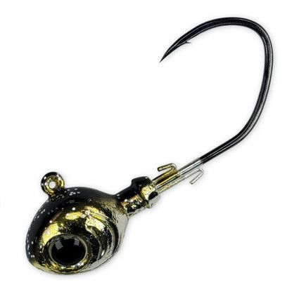 Gamakatsu 440414-CPR-1/2 MaxEye Jig Swim Head, Lead, Dual Keepers, Big Eye, 4/0 Big River Jig Hook, Chrome Perch Sparkle, 1/2oz, 3 PK Gamakatsu 440414-CPR-1/2 MaxEye Jig Swim Head, Lead, Dual Keepers, Big Eye, 4/0 Big River Jig Hook, Chrome Perch Sparkle, 1/2oz, 3 PK